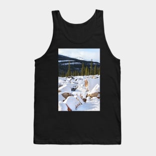 Autumn in The Rockies: The First Snow: Jasper National Park Tank Top
